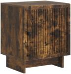 vidaXL Noptiera din lemn prelucrat, stejar fumuriu, 43 x 34, 5 x 50 cm (893885)