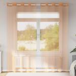 vidaXL Perdele Voile cu Oelii 2 buc Teracota GartenMobel Dekor (4102140)