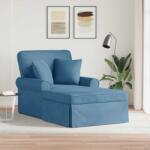 vidaXL Chaise Lounge cu fusta cu perna albastru 91 x 157 x 91 cm GartenMobel Dekor (42022951)