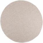 vidaXL Covor rotund crem din poliester, antiderapant, Ø 200 cm (42022569) Covor