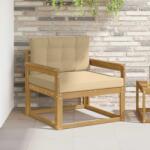 vidaXL Canapea Medie pentru Exterior Poliester Alb GartenMobel Dekor (3439002) Canapea