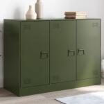 vidaXL Bufeta verde maslina 99x39x73 cm otel GartenMobel Dekor (841725) Comoda