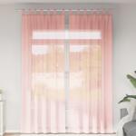 vidaXL Perdele Voile cu Bucle 2 buc Roz 140x260 cm GartenMobel Dekor (4102290)