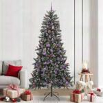 vidaXL Brad de Craciun artificial Verde 240 cm PVC si Plastic si Otel GartenMobel Dekor (3395910)