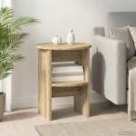 vidaXL Dulap lateral Stejar Sonoma Ø40 x 50 cm Lemn prelucrat GartenMobel Dekor (899820) Comoda