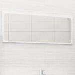vidaXL Oglinda de baie, alb, 90x1, 5x37 cm, PAL GartenMobel Dekor (804622)