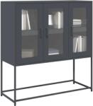 vidaXL Dulap, antracit, 100, 5x39x107 cm, otel laminat la rece GartenMobel Dekor (853406) Comoda