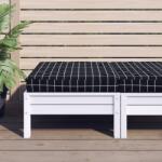 vidaXL Perna pentru paleti, negru carouri, 60x60x8 cm, textil oxford GartenMobel Dekor (361805)