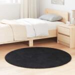 vidaXL Covor shaggy cu pom înalt, NAVARRA, negru, 120x120cm, poliester GartenMobel Dekor (4102902) Covor