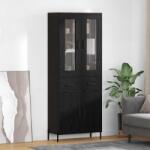 vidaXL Bufet Pe perete Stejar Negru 69, 5 x 34 x 180 cm Lemn compozit GartenMobel Dekor (3416106) Comoda