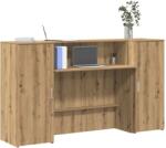vidaXL Birou de receptie Stejar Artisan 180x50x103, 5 cm Lemn prelucrat GartenMobel Dekor (3324213)