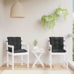 vidaXL Set de perne pentru scaun cu spatar joasa 2 pcs Melanj negru GartenMobel Dekor (4002400)