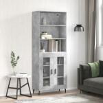 vidaXL Dulap înalt, gri beton, 69, 5x34x180, lemn compozit GartenMobel Dekor (3189337) Comoda
