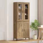 vidaXL Bufet Stejar Artizanal 69, 5 x 34 x 180 cm Lemn compozit GartenMobel Dekor (3403581) Comoda
