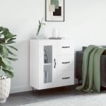 vidaXL Servanta, alb extralucios, 69, 5x34x90 cm, lemn compozit GartenMobel Dekor (828038) Comoda