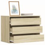 vidaXL Dulap colt cu sertare stejar sonoma 80x41x58 cm lemn prelucrat GartenMobel Dekor (852854) Comoda