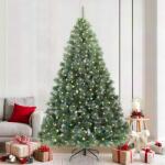 vidaXL Brad de Craciun artificial cu 300 LED Verde 210 cm PE si PVC GartenMobel Dekor (3397857)