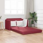 vidaXL Pat canapea Rosu Vin 124 x 71 x 78 cm Piele artificiala GartenMobel Dekor (4106711) Canapea