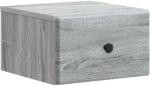 vidaXL Noptiera suspendata gri Sonoma cu sertar, 34, 5 x 33 x 20 cm (899117)