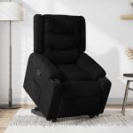 vidaXL Fotoliu rabatabil cu ridicare pe verticala, negru, textil GartenMobel Dekor (3206575)