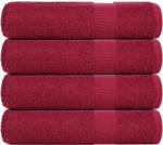 vidaXL Prosoape de dus 4 buc Bordeaux 70x140 cm 360 g/m2 100% bumbac GartenMobel Dekor (136738) Prosop