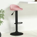 vidaXL Scaun de bar, roz, catifea GartenMobel Dekor (333595)