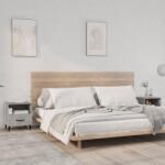 vidaXL Noptiere, 2 buc. , gri beton, lemn prelucrat GartenMobel Dekor (812033)