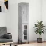 vidaXL Dulap înalt, gri beton, 34, 5x34x180 cm, lemn prelucrat GartenMobel Dekor (3200397) Comoda
