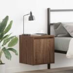 vidaXL Noptiera montata pe perete Stejar maro 38x34x40 cm GartenMobel Dekor (861241)