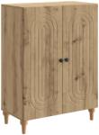 vidaXL Bufet Stejar Artizanal 66 x 34, 5 x 90 cm Lemn prelucrat GartenMobel Dekor (894134) Comoda