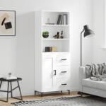 vidaXL Dulap înalt, alb, 69, 5x34x180 cm, lemn compozit GartenMobel Dekor (3190021) Comoda