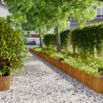 vidaXL Borduri pentru gazon 20 buc Otel flexibil pentru intemperii GartenMobel Dekor (858325)