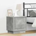 vidaXL Noptiera dormitor gri beton 44x34, 5x45 cm din lemn compozit (869568)