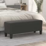 vidaXL Banca, gri închis, 100x35x41 cm, microfibra GartenMobel Dekor (349467)