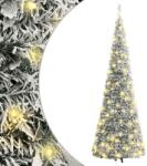 vidaXL Brad de Craciun artificial pop-up cu zapada, 100 LED-uri 150 cm GartenMobel Dekor (357757)
