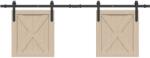 vidaXL Set usi glisante pentru dulap 152, 5 cm otel carbon GartenMobel Dekor (4009665)