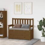 vidaXL Banca, maro miere, 112, 5x51, 5x96, 5 cm, lemn masiv de pin GartenMobel Dekor (823562)