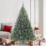 vidaXL Brad de Craciun artificial cu 300 LED Verde 180 cm PE si PVC GartenMobel Dekor (3397854)