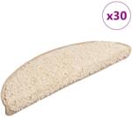 vidaXL Covorase pentru scari, 30 buc. , 56x17x3 cm, crem, semirotunde GartenMobel Dekor (3365803) Covor