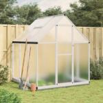 vidaXL Sere cu cadru de baza, argintiu, 169x169x202 cm, aluminiu GartenMobel Dekor (4005831)