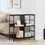 vidaXL Raft pentru carti Stejar negru 78.5 x 33 x 82 cm Lemn compozit GartenMobel Dekor (882755) Biblioteca