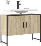 vidaXL Dulap chiuveta de baie, stejar sonoma, 80x33x60cm lemn compozit GartenMobel Dekor (842462)