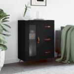 vidaXL Servanta, negru, 69, 5x34x90 cm, lemn compozit GartenMobel Dekor (828013) Comoda