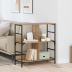 vidaXL Raft pentru carti stejar artizanal 78.5 x 33 x 82 cm GartenMobel Dekor (882754) Biblioteca