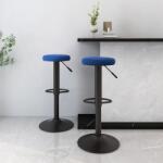 vidaXL Scaune de bar, 2 buc. , albastru, catifea GartenMobel Dekor (333147)