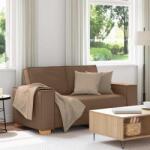 vidaXL Canapea cu 2 locuri, maro, 160x78x84 cm, material textil GartenMobel Dekor (4104974) Canapea