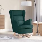 vidaXL Scaun balansoar, verde închis, 74x90x102 cm, material textil GartenMobel Dekor (4016924)