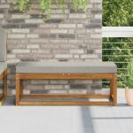 vidaXL Perna de Sezut pentru Exterior Gri 111, 5 x 40 x 8 cm GartenMobel Dekor (900966)