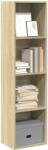 vidaXL Biblioteca, stejar sonoma, 40x30x152 cm, lemn prelucrat GartenMobel Dekor (857878) Biblioteca