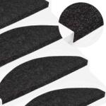 vidaXL Covorase scara autoadezive 20 buc Negru 56x17x3 cm GartenMobel Dekor (3365904) Covor